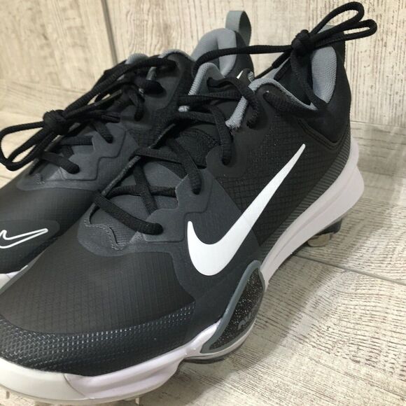 Nike Force Zoom Trout 9 Baseball Cleats Black White FB2907-001 Men\'s Size 7 NWOT main image 6